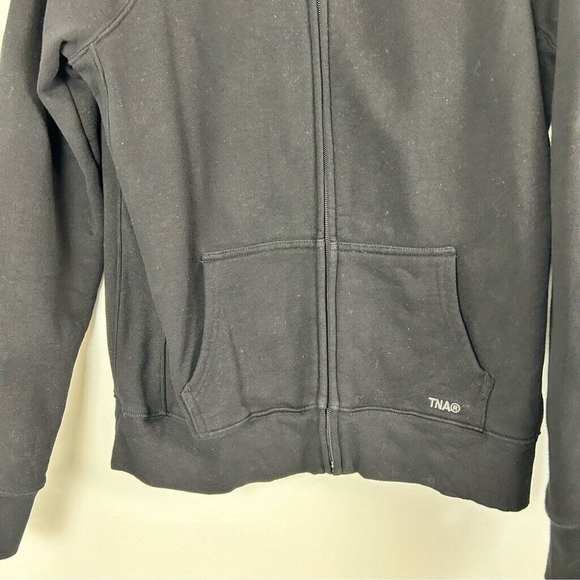 TNA Sweatfleece Cozy fleece Sweater women’s large black snug fit - Picture 6 of 11